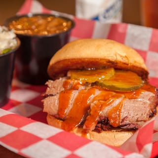 Smoked Angus Beef Brisket Sandwich