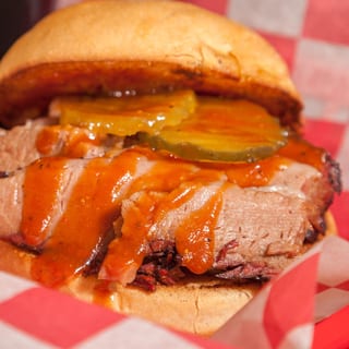 Smoked Angus Beef Brisket Sandwich Solo